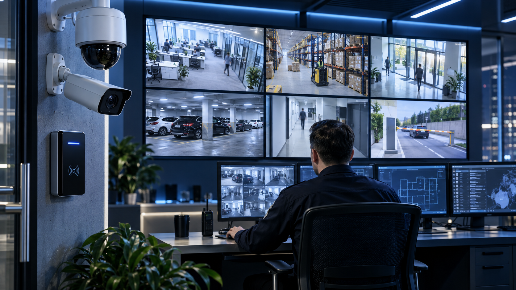 CCTV cameras and surveillance monitoring
